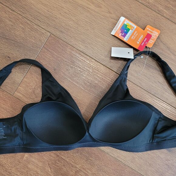 Warners Bra Small Black Cloud 9 Wireless Lightly Lined Smooth Invisible RN1041A - Picture 6 of 8
